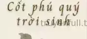 Trời Sinh Cốt Phú Quý